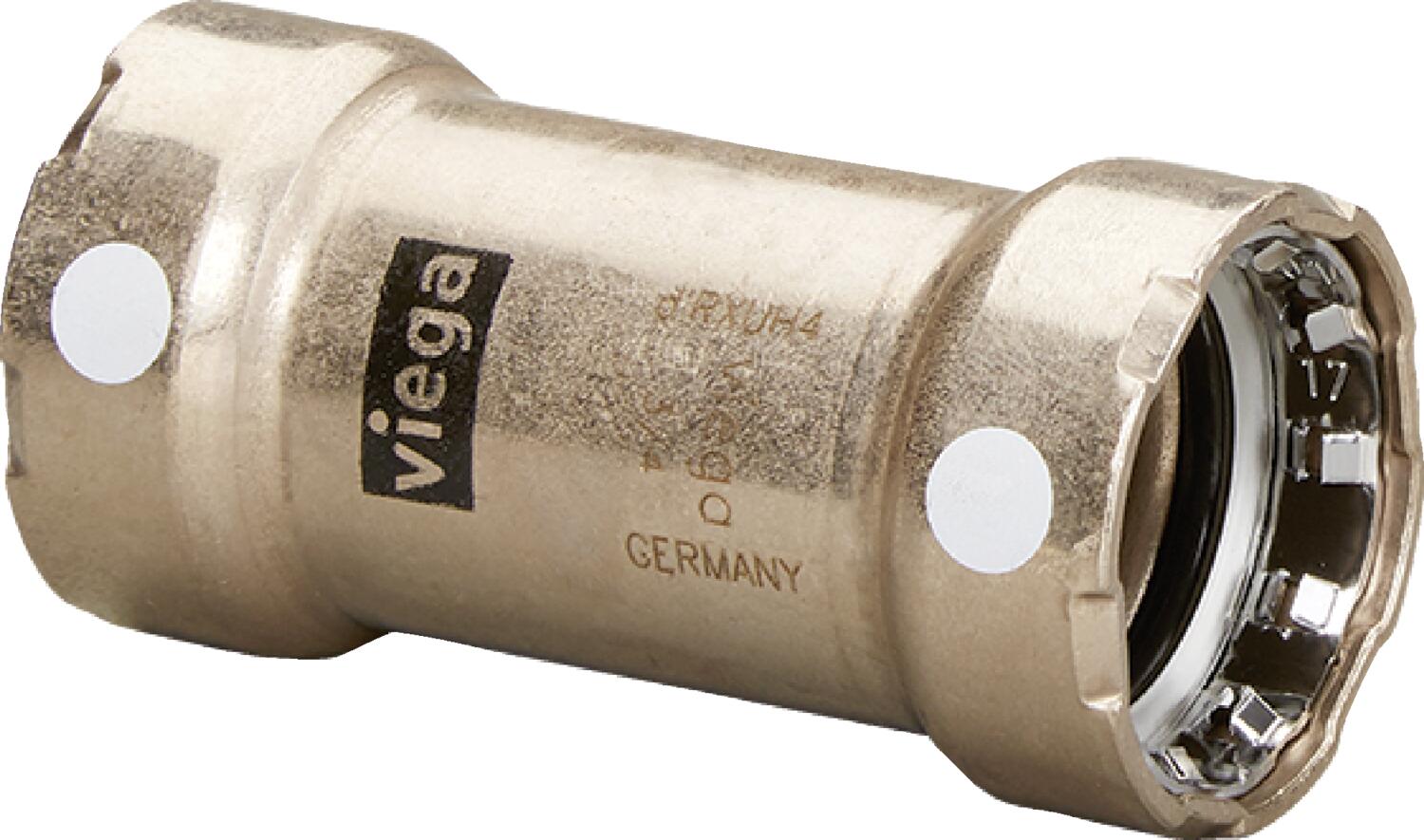 Viega Megapress Coupling Cunife 90/10" – 1/2" × 1/2" | Viega SeaPress System (SKU: 88425)