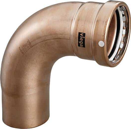 Viega Megapress 90° Street Elbow Cunife 90/10" Ftg (ips): 4 – 4 | Viega SeaPress System (SKU: 88085)