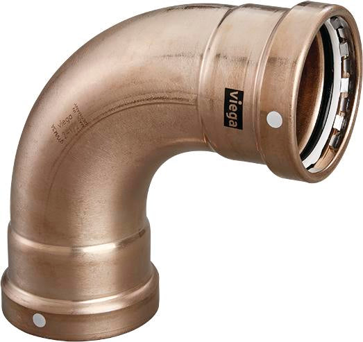 Viega Megapress 90° Elbow Cunife 90/10" – 4 × 4 | Viega SeaPress System (SKU: 88040)