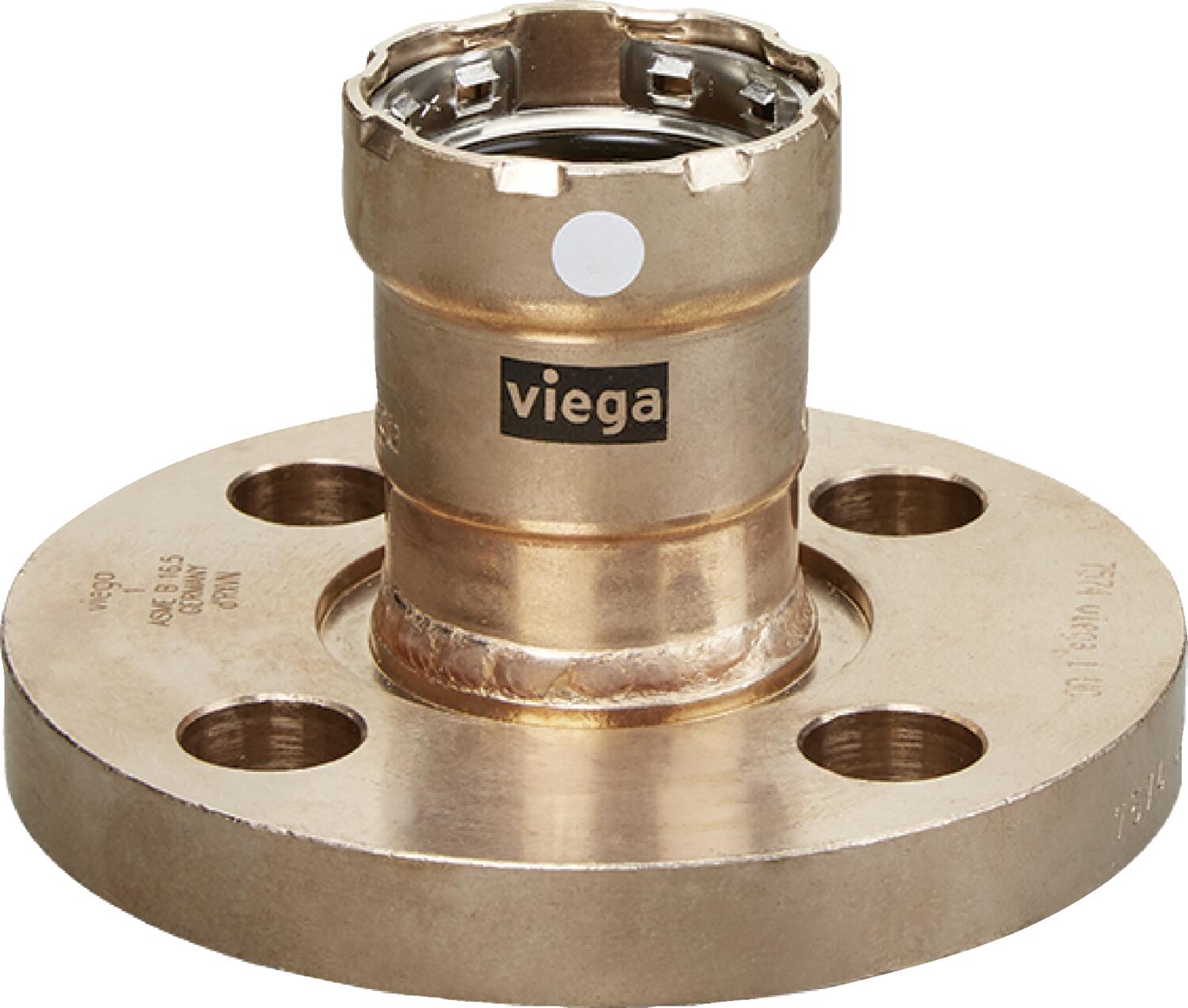 Viega Megapress Flange Cunife 90/10" Bolt Pattern: 4 Bolt Pattern Diameter: 31/8 – 1 | Viega SeaPress System (SKU: 88680)