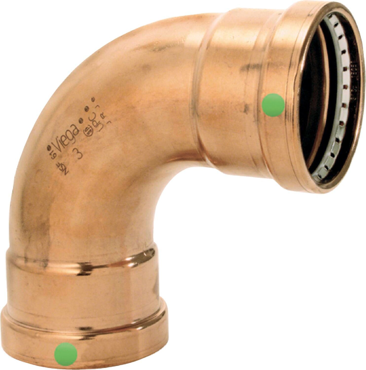 Viega Propress 90° Elbow Copper – 3 × 3 | Viega ProPress System (SKU: 20628)