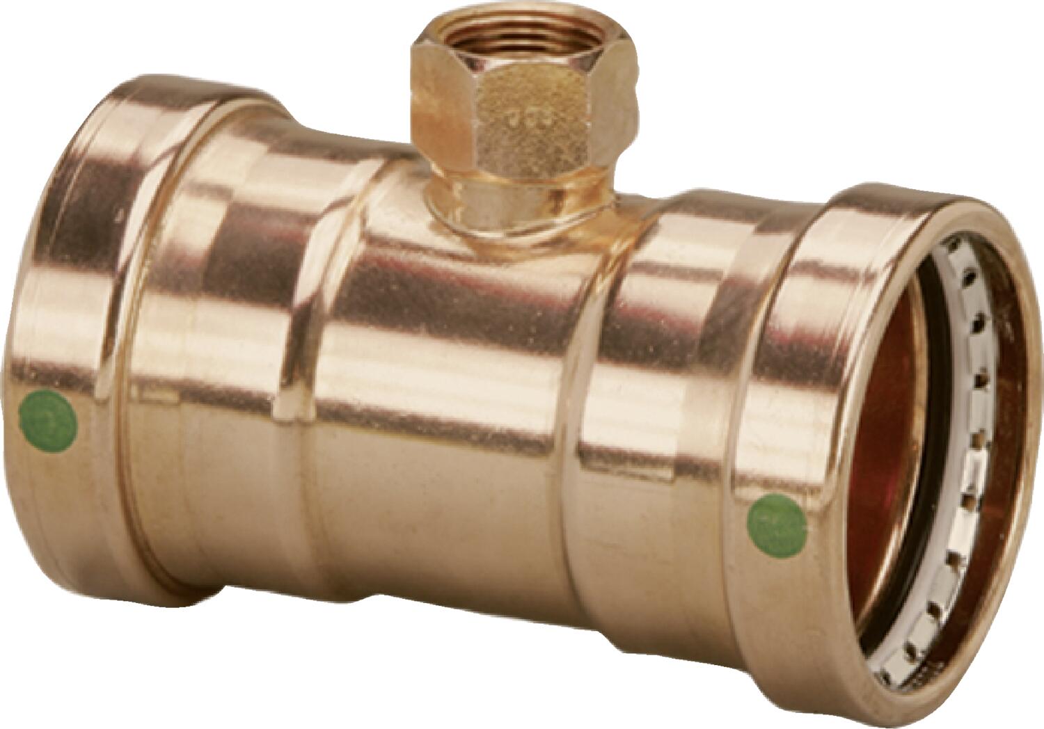 Viega Propress Tee Copper Fpt: 3/4" – 3 × 3 | Viega ProPress System (SKU: 20893)