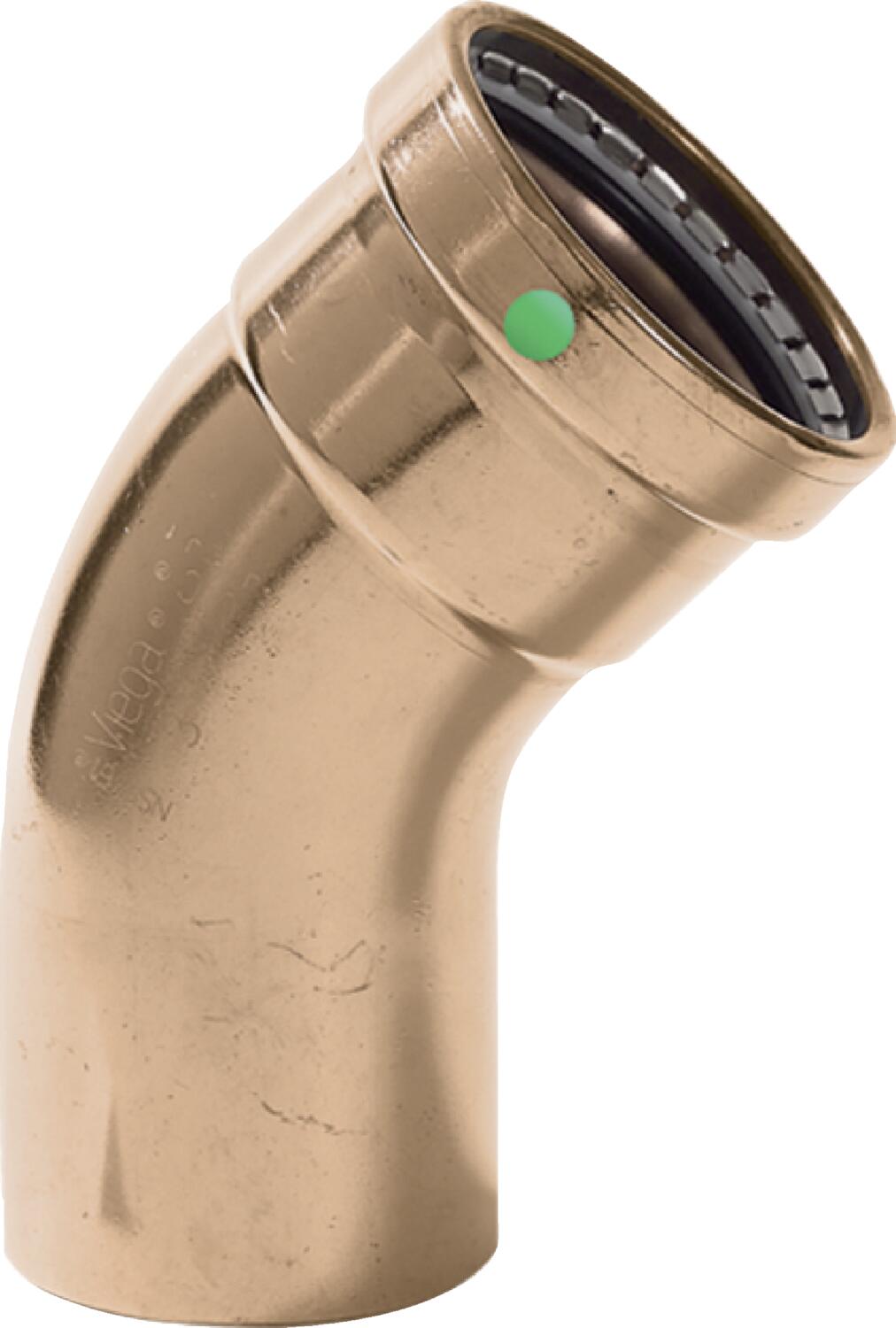 Viega Propress 45° Street Elbow Copper Ftg (cts): 3 – 3 | Viega ProPress System (SKU: 20673)