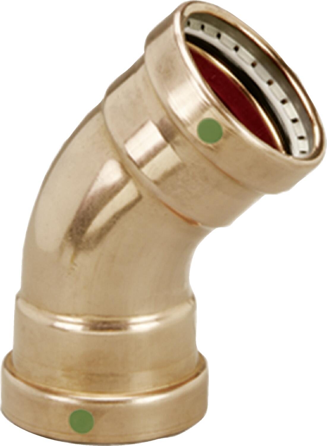 Viega Propress 45° Elbow Copper – 3 × 3 | Viega ProPress System (SKU: 20658)