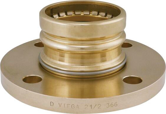 Seapress Xl Bronze Flange – 88.9mm Press Connection | 152mm Bolt Circle | Viega SeaPress System (SKU: 592066)