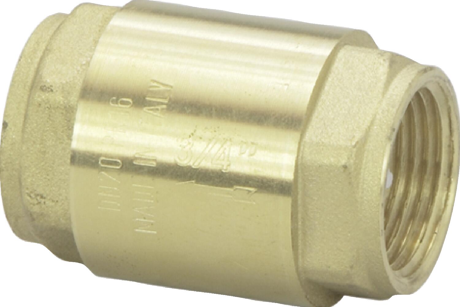 Spring Check Valve, Brass, Fpt1: 3/4; Fpt2: 3/4" | Viega ProPress System (SKU: 20202)
