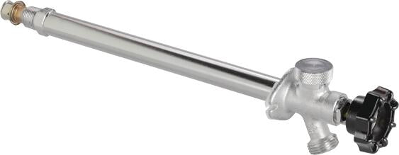 Viega Pureflow Press Wall Hydrant Chrome – Plated Brass L[in]: 10 – 3/4" | Viega ProPress System (SKU: 97121)