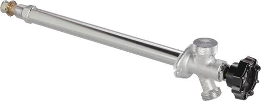 Viega Pureflow Press Wall Hydrant Chrome – Plated Brass L[in]: 10 – 3/4" | Viega ProPress System (SKU: 97121)