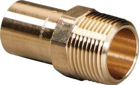 Viega Propress Adapter, Bronze, Ftg (cts): 1; Mpt: 3/4" | Viega ProPress System (SKU: 79400)