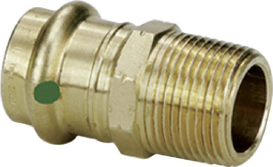 Viega Propress Adapter Bronze Mpt: 3/4" – 1/2" | Viega ProPress System (SKU: 79220)