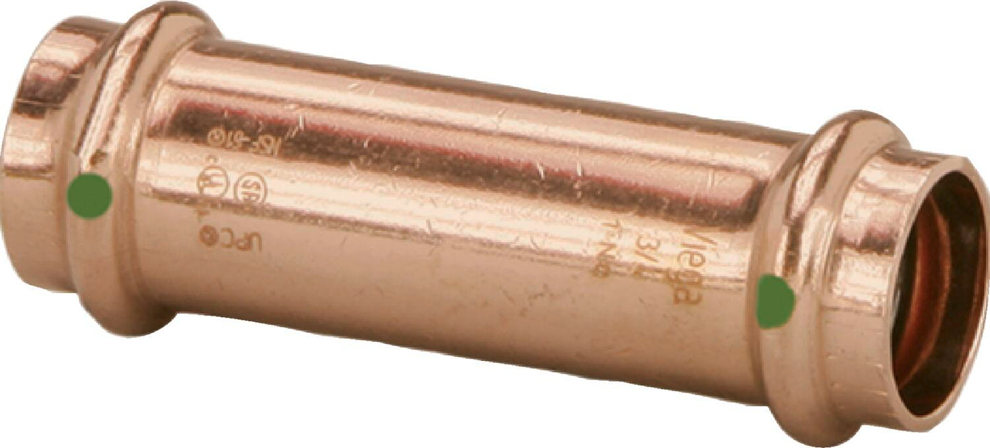 Viega Propress Extended Coupling Copper – 1 × 1 | Viega ProPress System (SKU: 79015)