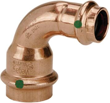 Viega Propress 90° Reducing Elbow Copper – 1 × 3/4" | Viega ProPress System (SKU: 77330)
