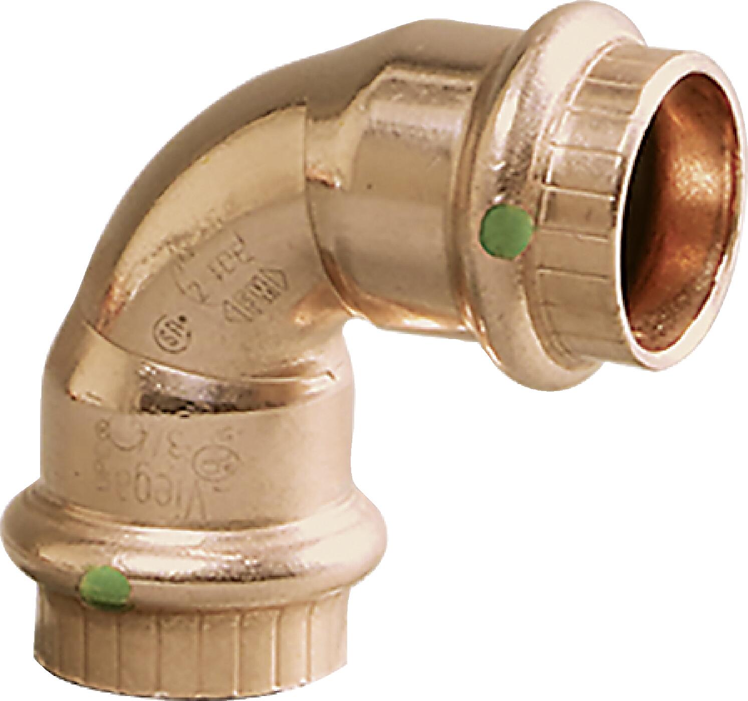 Viega Propress 90° Elbow Copper – 2 × 2 | Viega ProPress System (SKU: 77042)
