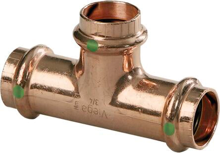 Viega Propress Tee Copper – 11/4 × 3/4" × 11/4 | Viega ProPress System (SKU: 22248)
