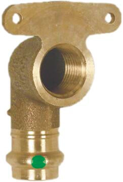 Viega Propress 90° Hi Ear Elbow Bronze Fpt: 1/2" – 1/2" | Viega ProPress System (SKU: 79205)