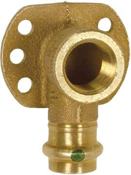 Viega Propress 90° Drop Ear Elbow Bronze Fpt: 3/8" – 1/2" | Viega ProPress System (SKU: 79185)