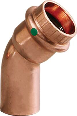 Viega Propress 45° Street Elbow Copper Ftg (cts): 1 – 1 | Viega ProPress System (SKU: 77058)