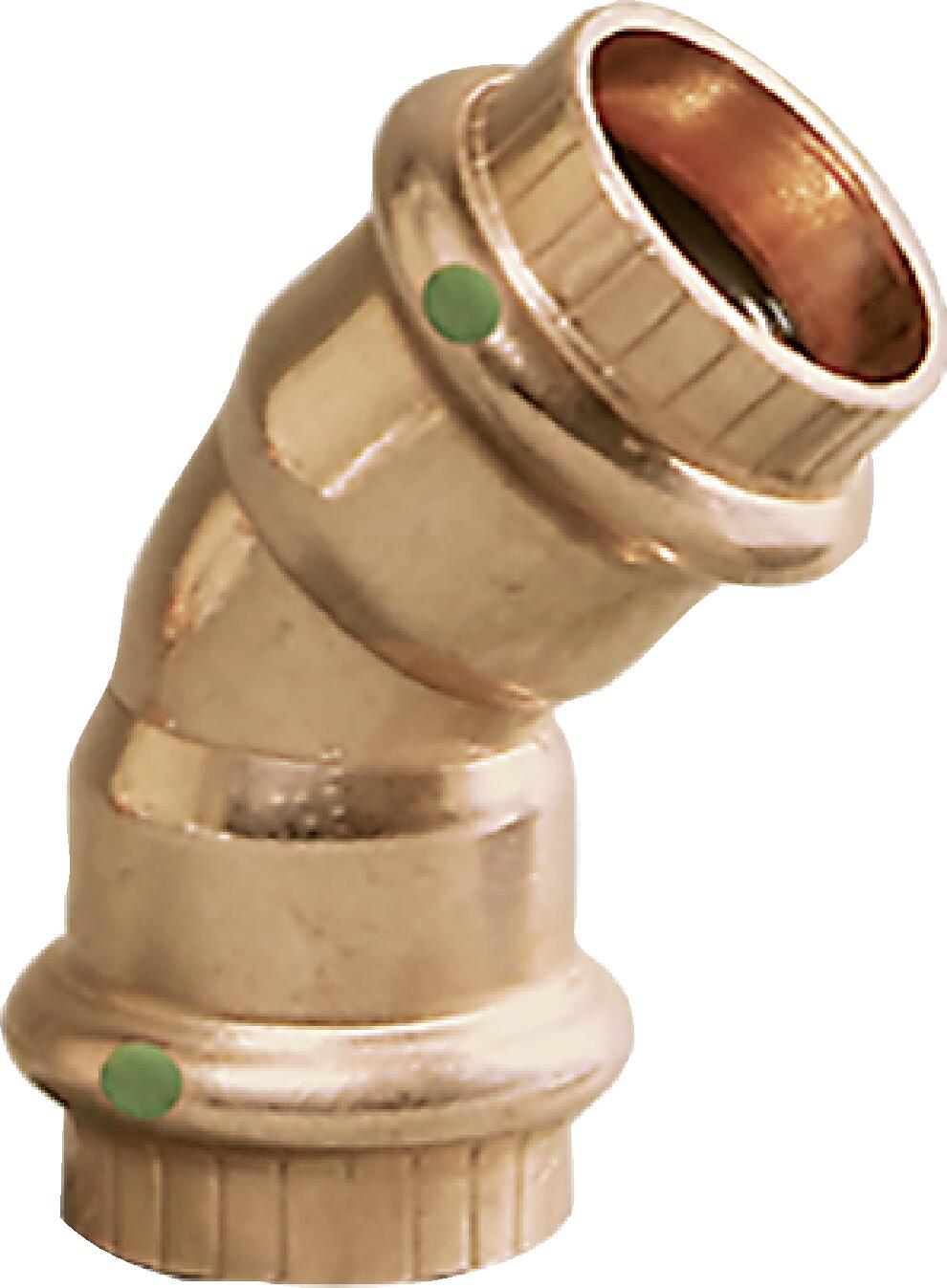 Viega Propress 45° Elbow Copper – 2 × 2 | Viega ProPress System (SKU: 77043)