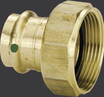 Viega Propress Tailpiece Bronze F Bsp: 11/4 – 1 × P: 11/4 – P: 11/4 – 1 × P: 11/4" | Viega ProPress System (SKU: 79815)