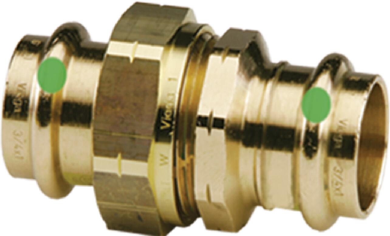 Viega Propress Union Bronze – 1/2" × 1/2" | Viega ProPress System (SKU: 79125)