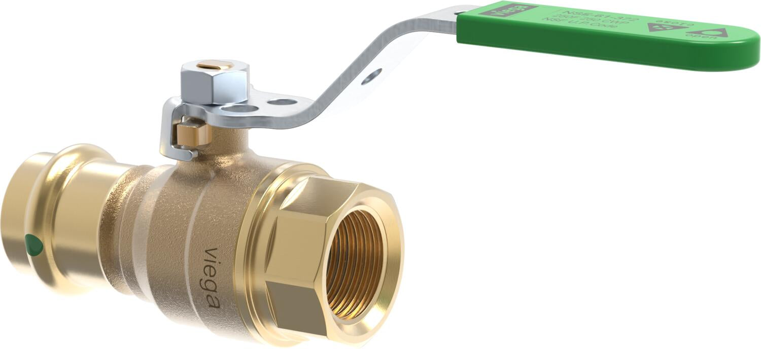 Viega Propress Ball Valve Bronze Fpt: 1/2" – 1/2" | Viega ProPress System (SKU: 79970)