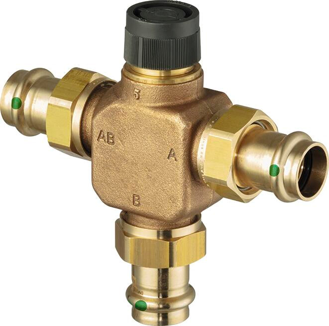 Three – Way Diverting And Mixing Valve Bronze – 1/2" × 1/2" | Viega ProPress System (SKU: 87420)