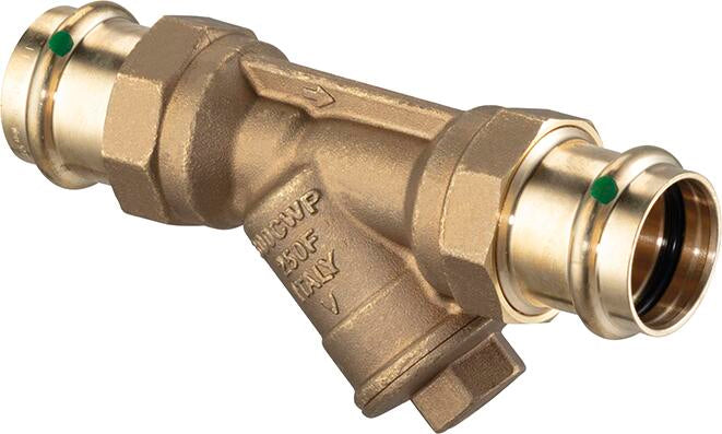 Viega Propress Wye Strainer Bronze Brass – 2 × 2 | Viega ProPress System (SKU: 87255)