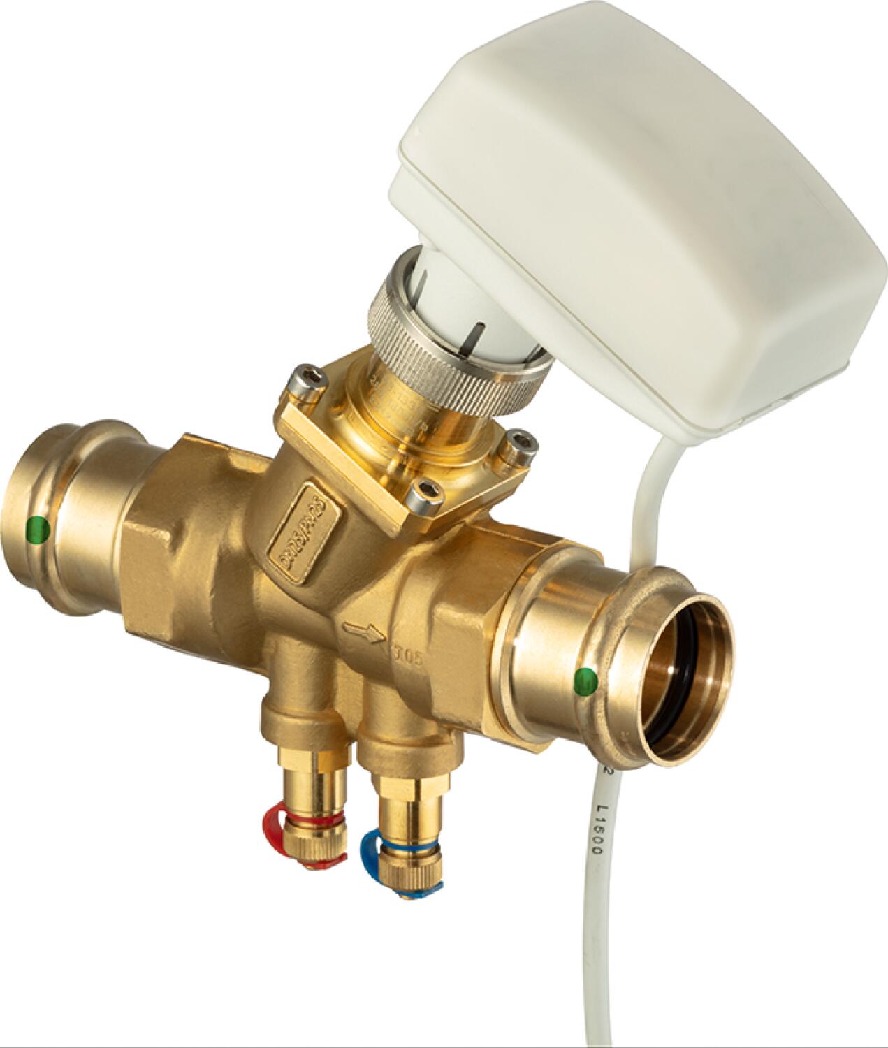 Viega Propress Balancing Valve Brass Ductile Iron Valve Body: Brass – 1/2" × 1/2" | Viega ProPress System (SKU: 87365)