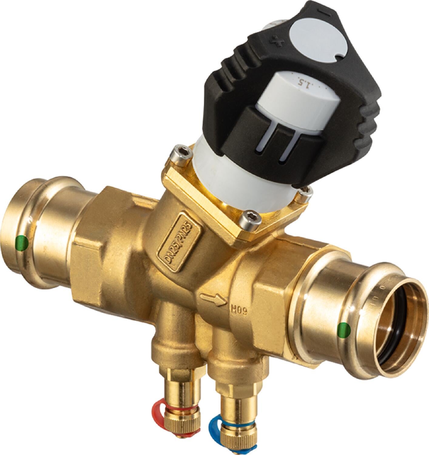 Viega Propress Dynamic Balancing Valve Brass Ductile Iron Valve Body: Brass – 1 × 1 | Viega ProPress System (SKU: 87315)