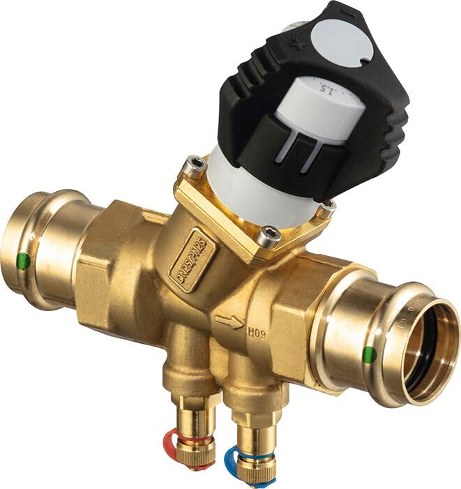 Viega Propress Dynamic Balancing Valve Brass Ductile Iron Valve Body: Brass – 1/2" × 1/2" | Viega ProPress System (SKU: 87305)