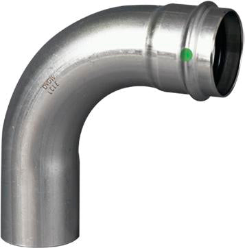 Viega Propress 90° Street Elbow 316 Stainless Steel Ftg (cts): 1/2" – 1/2" | Viega ProPress Stainless System (SKU: 80490)