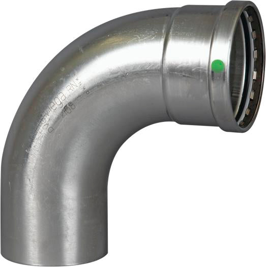 Viega Propress 90° Street Elbow 316 Stainless Steel Ftg (cts): 3 – 3 | Viega ProPress Stainless System (SKU: 80525)
