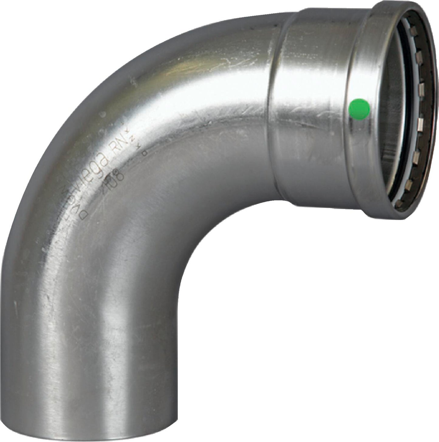 Viega Propress 90° Street Elbow 316 Stainless Steel Ftg (cts): 21/2 – 21/2 | Viega ProPress Stainless System (SKU: 80520)