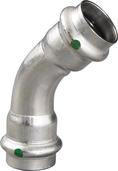 Viega Propress 45° Elbow 316 Stainless Steel – 11/2 × 11/2 | Viega ProPress Stainless System (SKU: 80465)