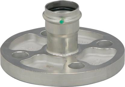 Viega Propress Adapter Flange 316 Stainless Steel Bolt Pattern: 4 Bolt Pattern Diameter: 43/4 – 2 | Viega ProPress Stainless System (SKU: 81060)