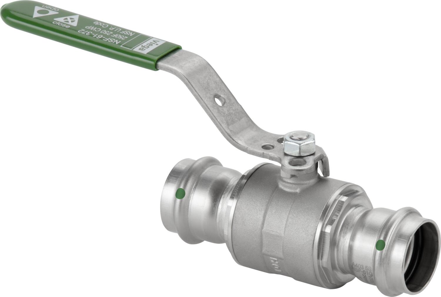 Viega Propress 316 Ball Valve, 316 Stainless Steel, P1: ¾; P2: ¾ - Innoflo Solutions Inc.
