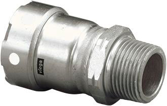 Viega Megapress Adapter 304 Stainless Steel Mpt: 3/4" – 3/4" | Viega MegaPress System (SKU: 95240)