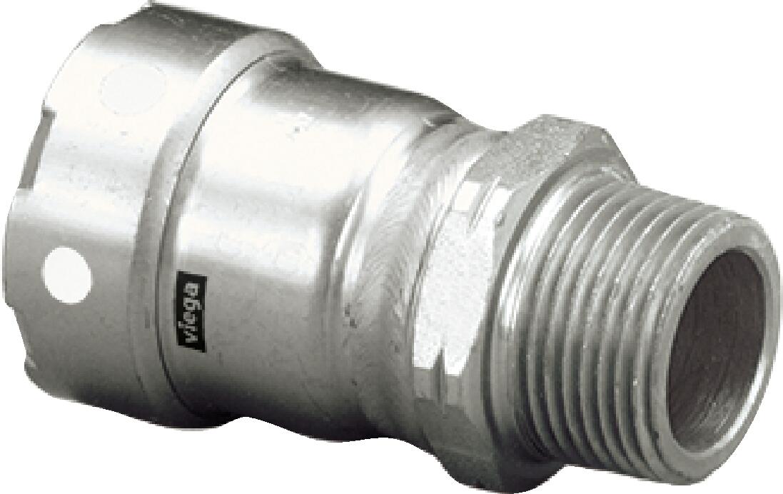 Viega Megapress Adapter 304 Stainless Steel Mpt: 2 – 2 | Viega MegaPress System (SKU: 95255)