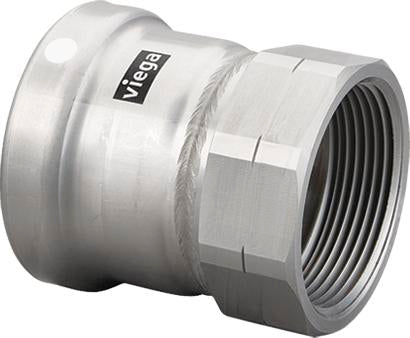 Viega Megapress Adapter 304 Stainless Steel Fpt: 4 – 4 | Viega MegaPress System (SKU: 95780)