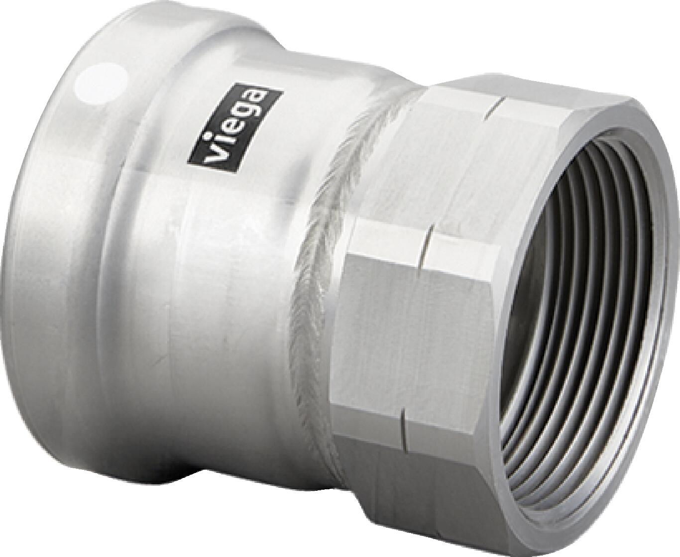 Viega Megapress Adapter 304 Stainless Steel Fpt: 3 – 3 | Viega MegaPress System (SKU: 95775)