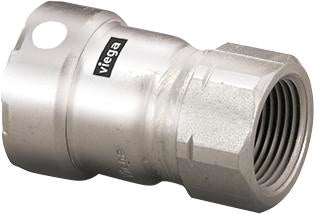 Viega Megapress Adapter 304 Stainless Steel Fpt: 3/4" – 3/4" | Viega MegaPress System (SKU: 95265)