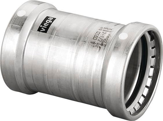 Viega Megapress Coupling 304 Stainless Steel – 21/2 × 21/2 | Viega MegaPress System (SKU: 95660)