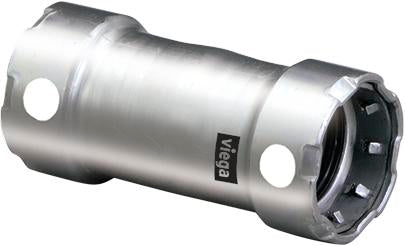 Viega Megapress Coupling 304 Stainless Steel – 3/4" × 3/4" | Viega MegaPress System (SKU: 95315)
