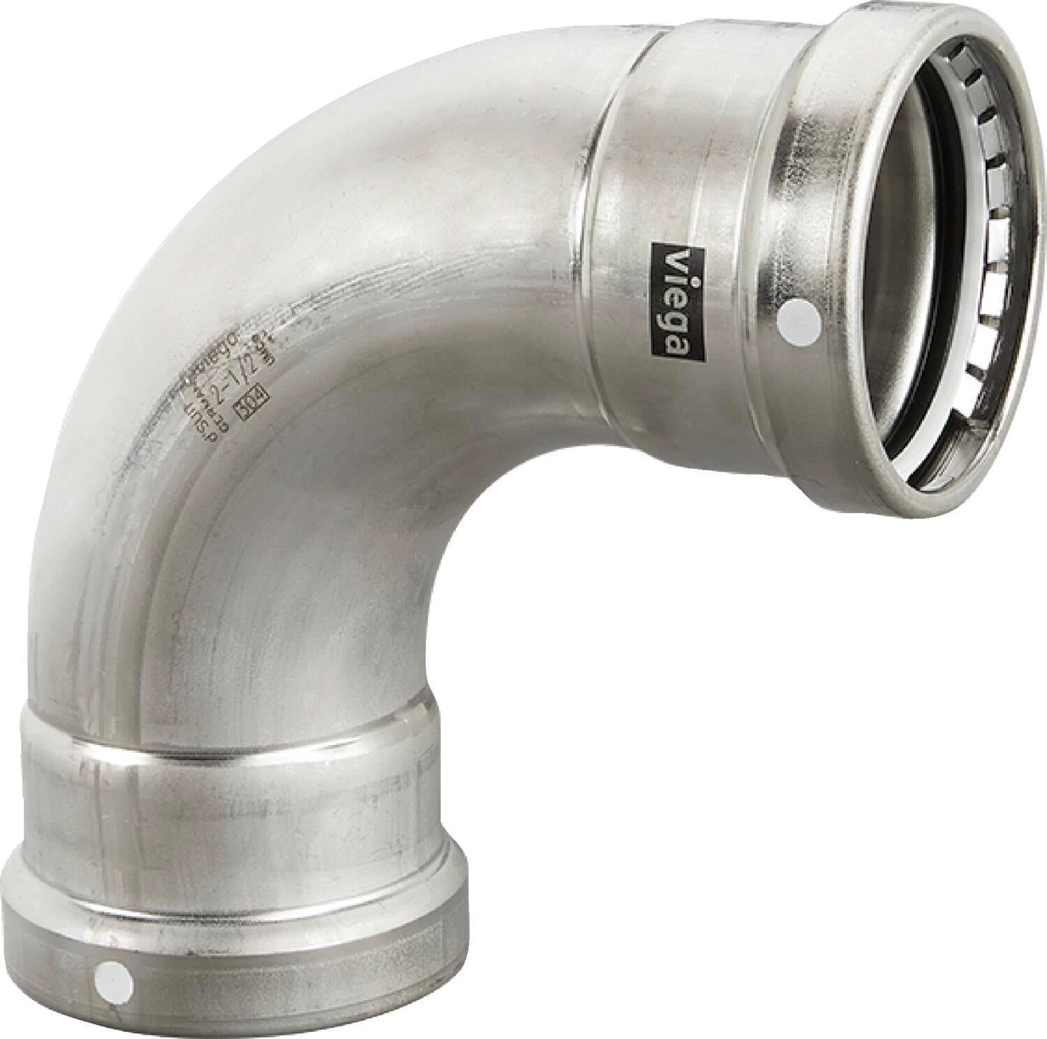 Viega Megapress 90° Elbow 304 Stainless Steel – 4 × 4 | Viega MegaPress System (SKU: 95510)