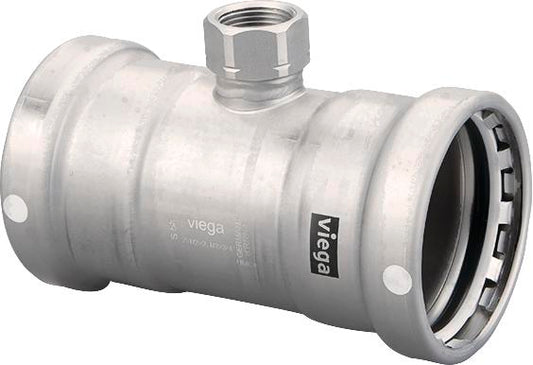 Viega Megapress Tee 316 Stainless Steel Fpt: 3/4" – 4 × 4 | Viega MegaPress System (SKU: 98430)