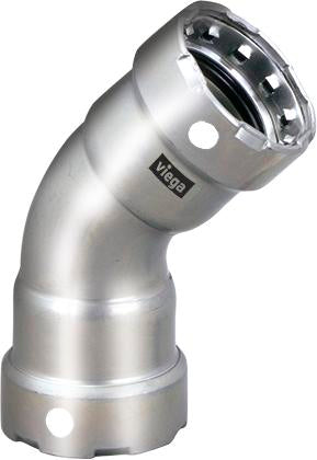Viega Megapress 45° Elbow 304 Stainless Steel – 2 × 2 | Viega MegaPress System (SKU: 95075)