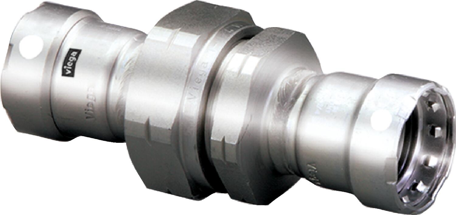 Viega Megapress Union 304 Stainless Steel – 1 × 1 | Viega MegaPress System (SKU: 95425)