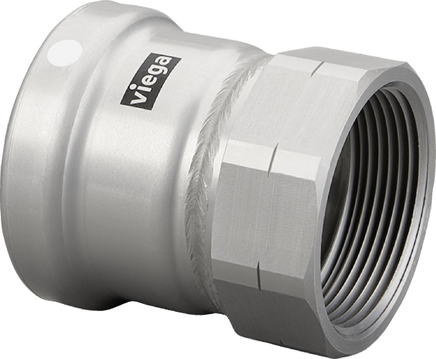 Viega Megapress Adapter Carbon Steel Zinc – Nickel Coating Fpt: 4 – 4 | Viega MegaPress System (SKU: 26665)