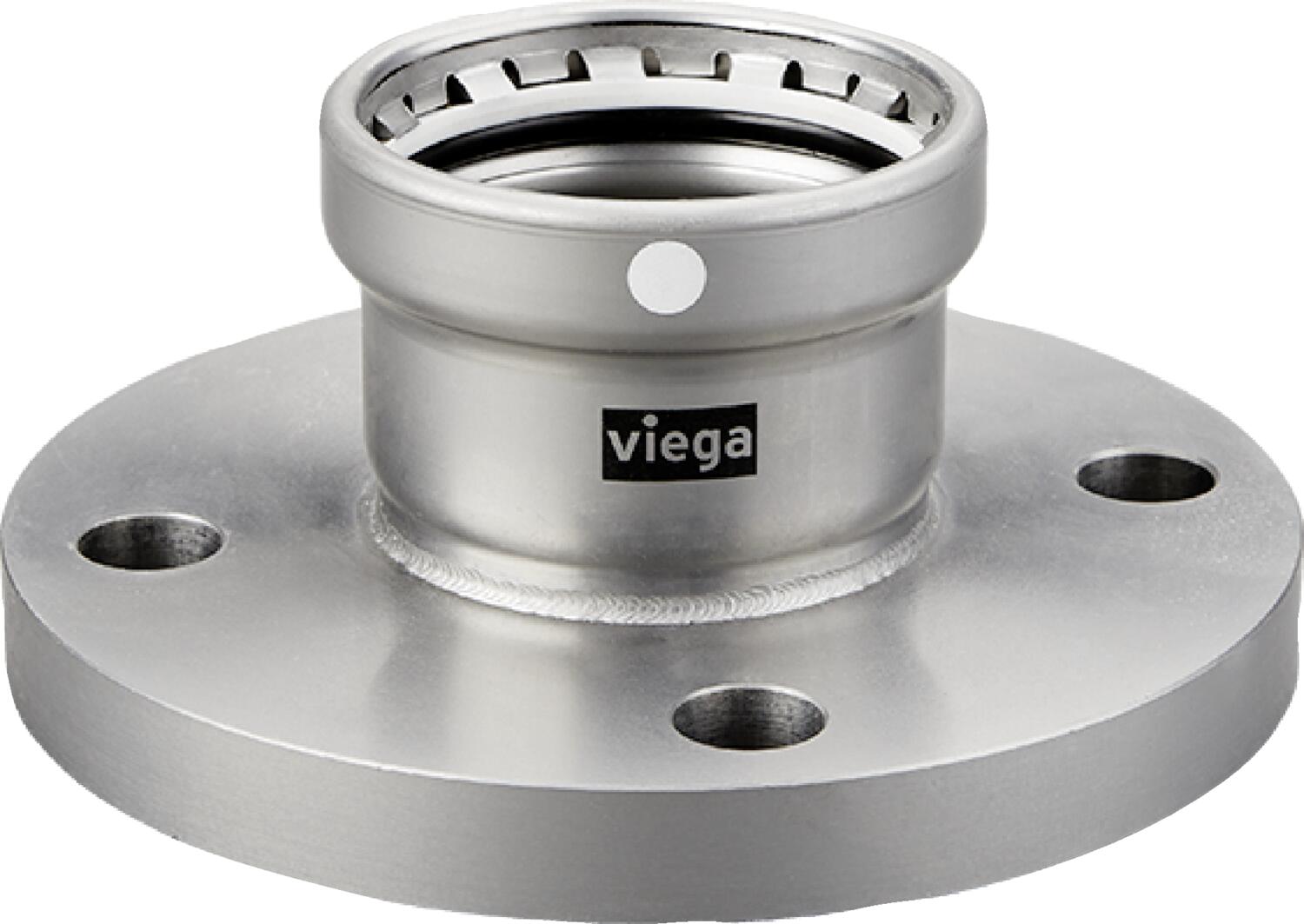 Viega Megapress Flange Carbon Steel Zinc – Nickel Coating Bolt Pattern: 4 Bolt Pattern Diameter: 6 – 3 | Viega MegaPress System (SKU: 26780)