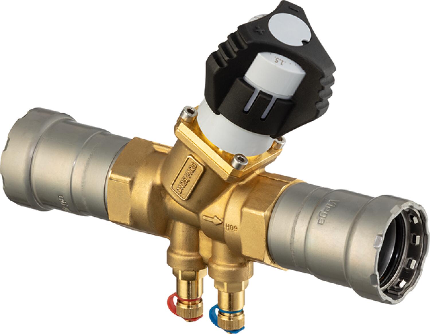 Viega Megapress Dynamic Balancing Valve Brass Ductile Iron Valve Body: Brass – 1 × 1 | Viega MegaPress System (SKU: 87345)